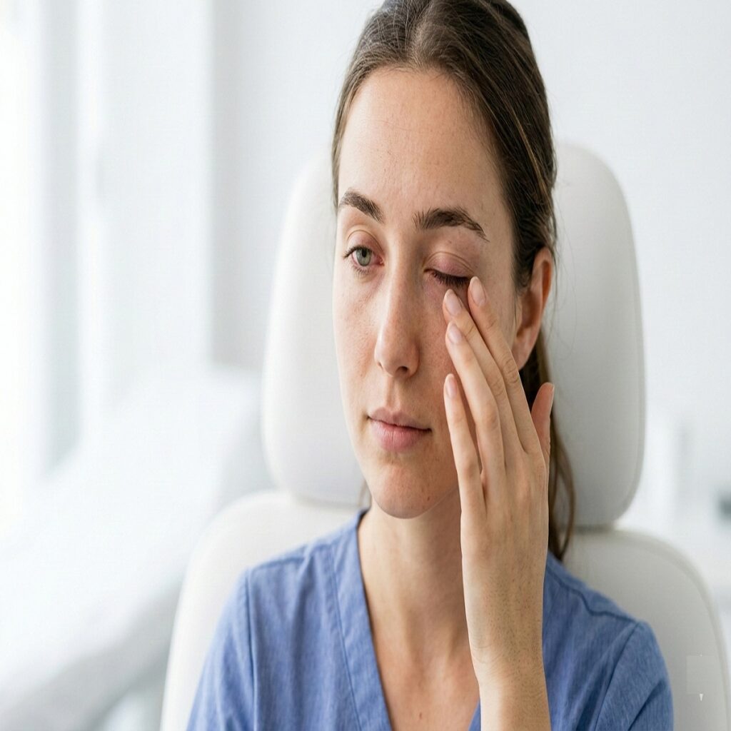 eye pain when blinking