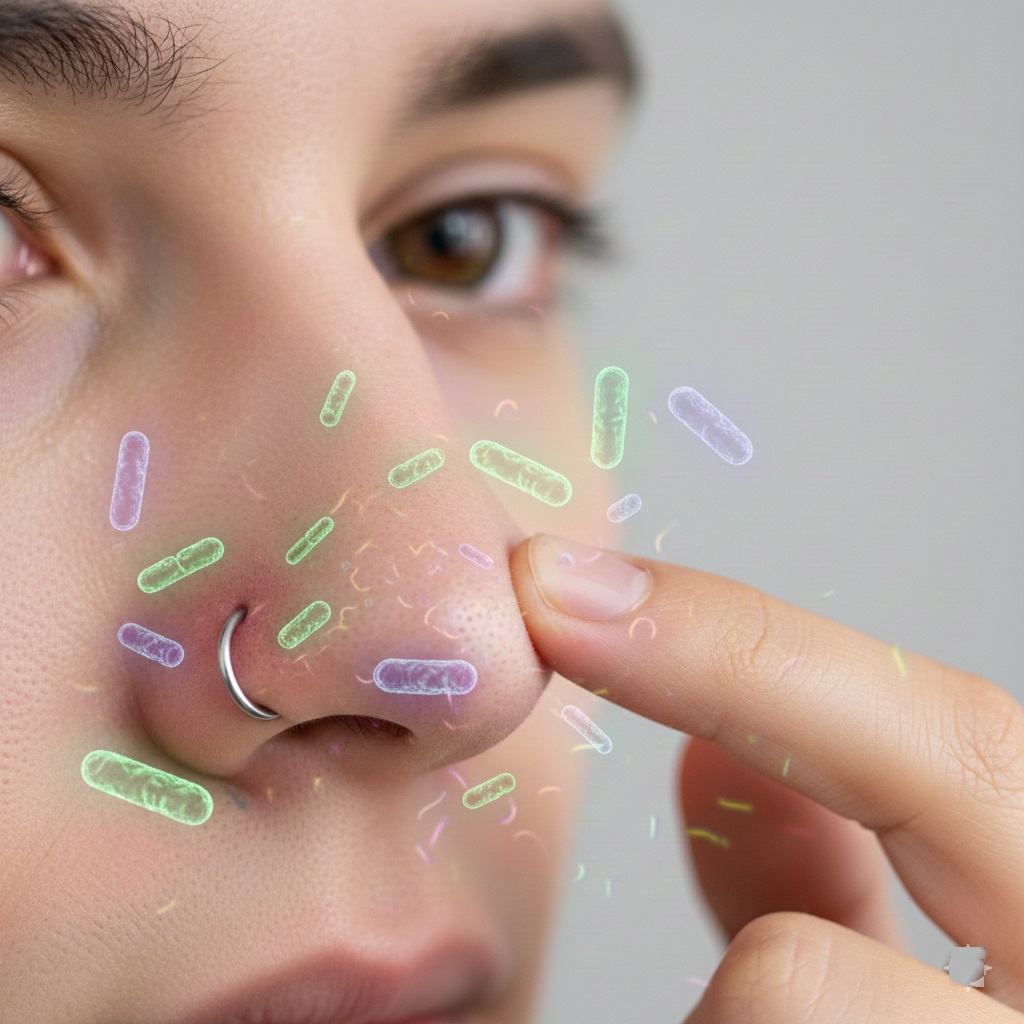 infected nose piercing