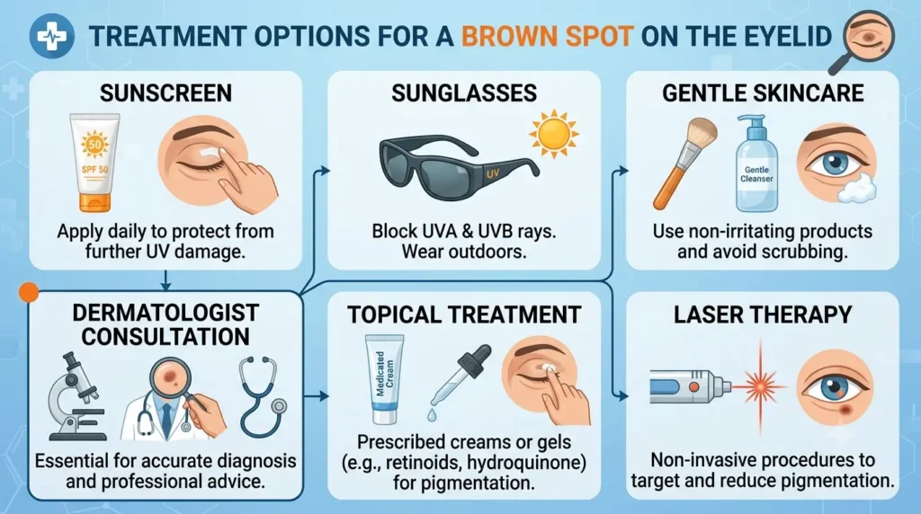 Brown Spot Eyelid