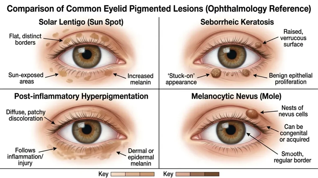 Brown Spot Eyelid